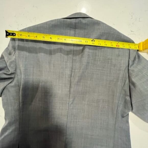 Alton Lane Single Breast Size 40S Wool Notch Lapel Blazer Gray - Picture 15 of 16